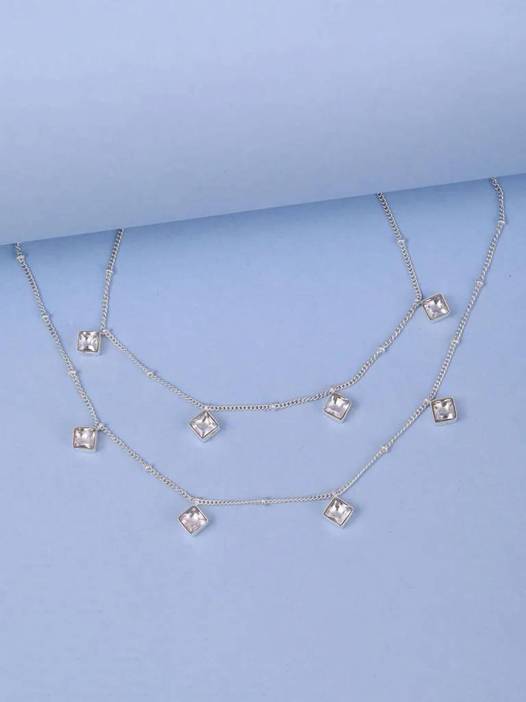 Little Diamond Cut Anklet : U080SG009LA0315