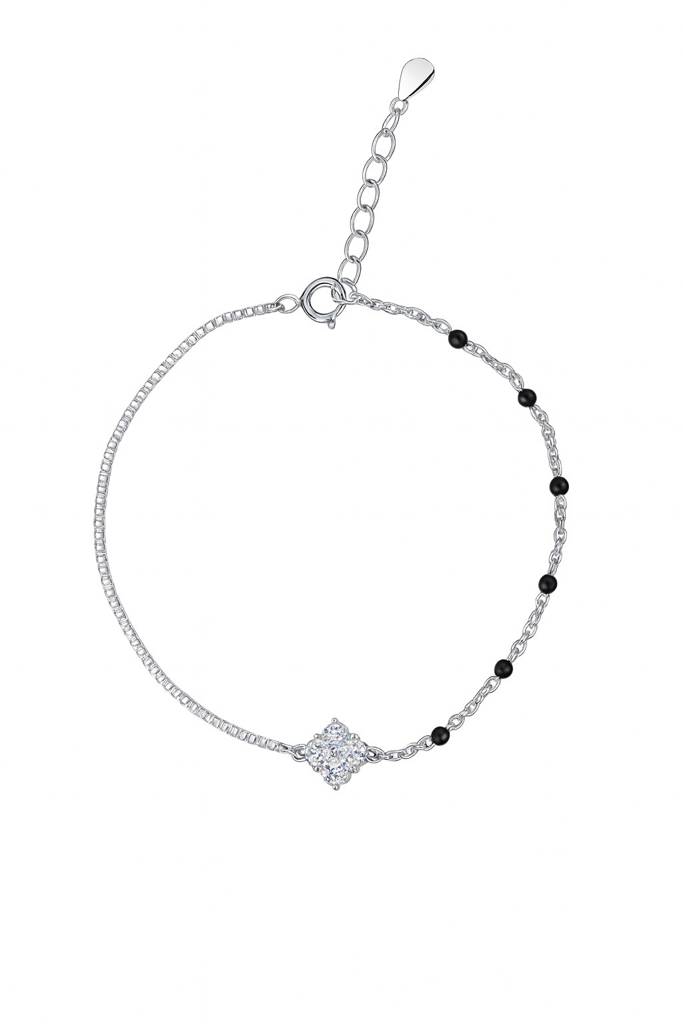 Classic Mangalsutra Silver Bracelet (Adjustable) : B050