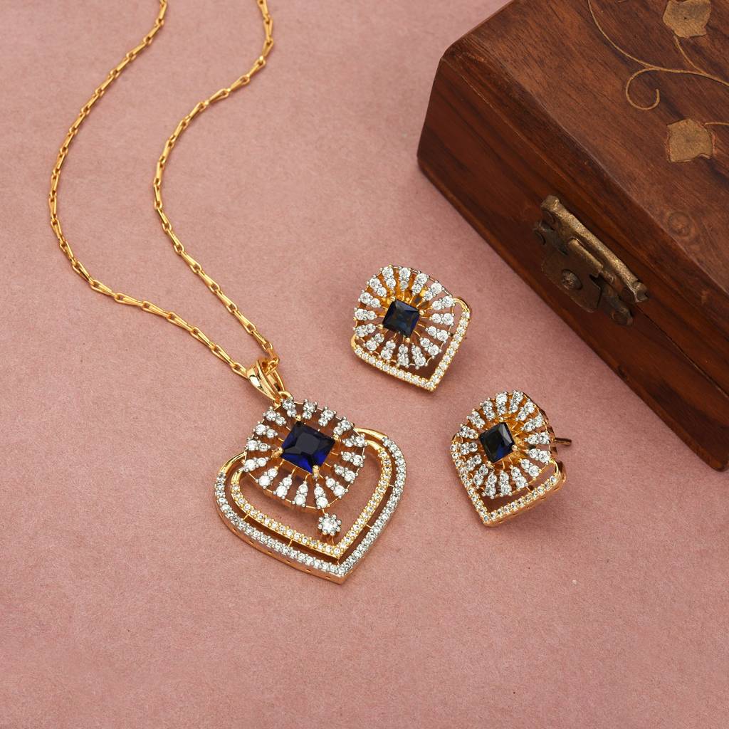 Velora Fine Edge Pendant Set : PJPENGJBCZ271