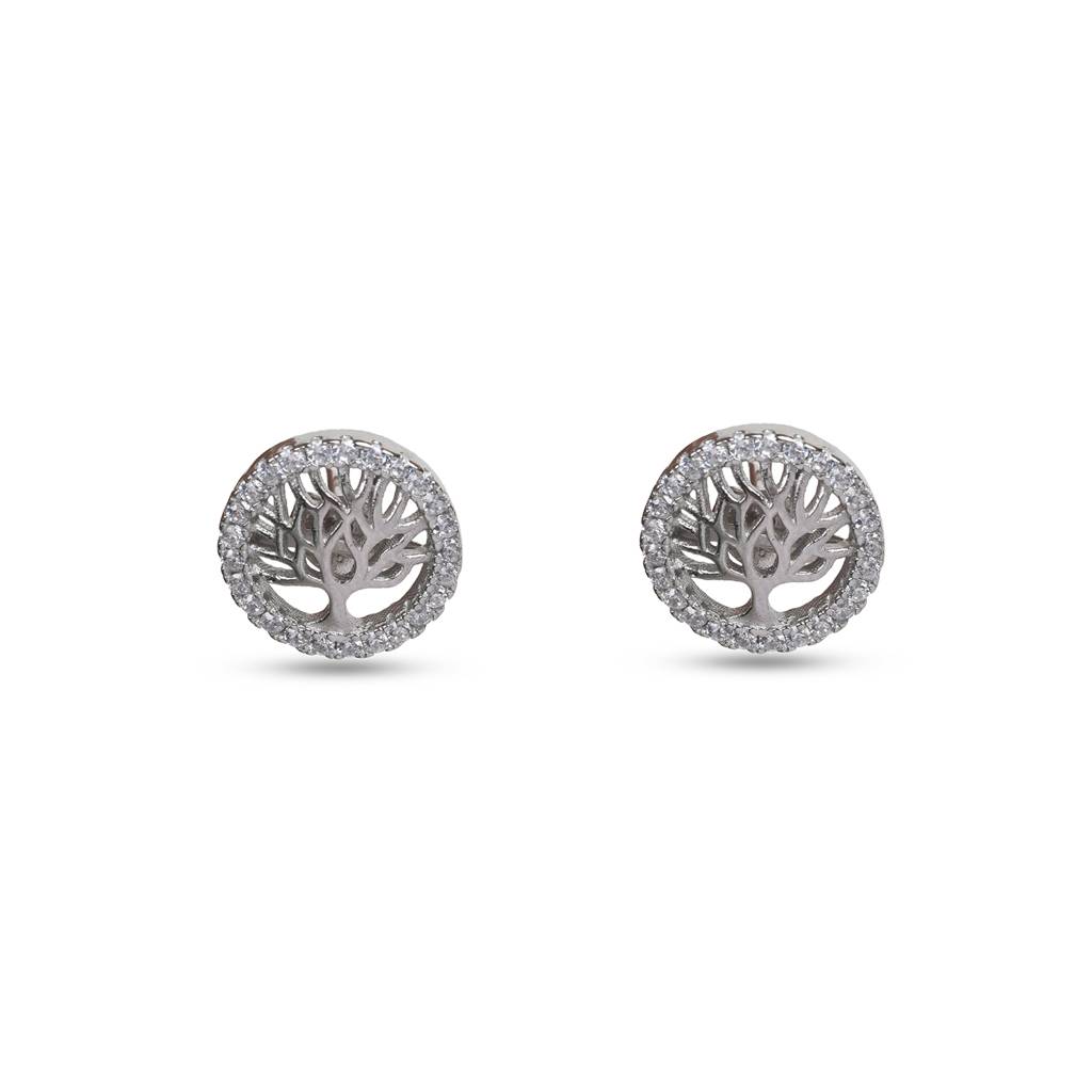Tree Of Life 92.5 Sterling Silver Earrings : SE003