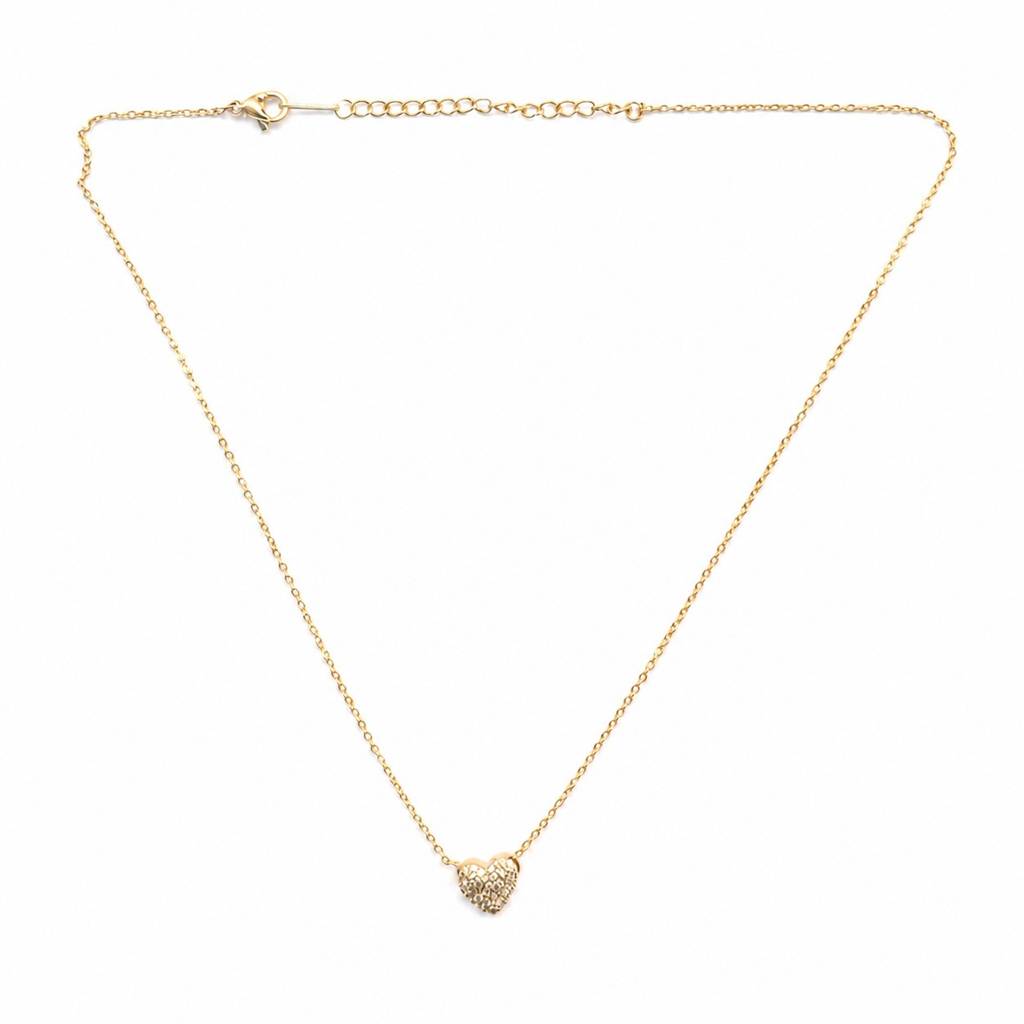Prem Mini Heart Pendant Necklace – Gold : RRAPR26AID-20