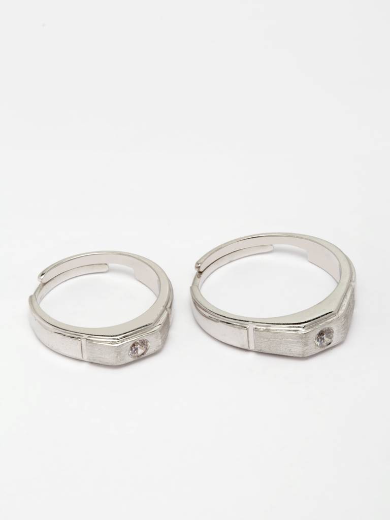 Pure 925 Sterling Silver Rocco Adjustable Couple Band For Men And Women : CSCPLR10_MF