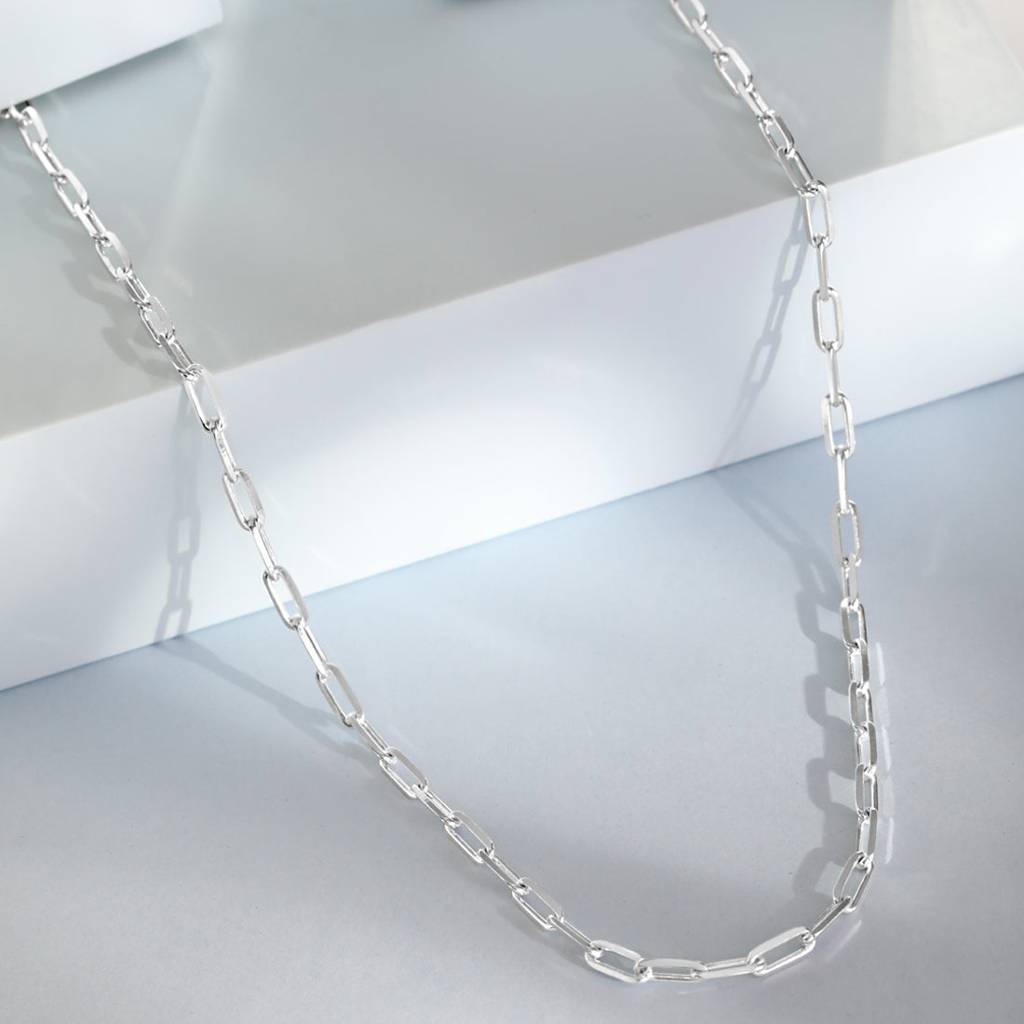 Men'S 925 Sterling Silver Linked Chain : M-CH-10071-20-4-S