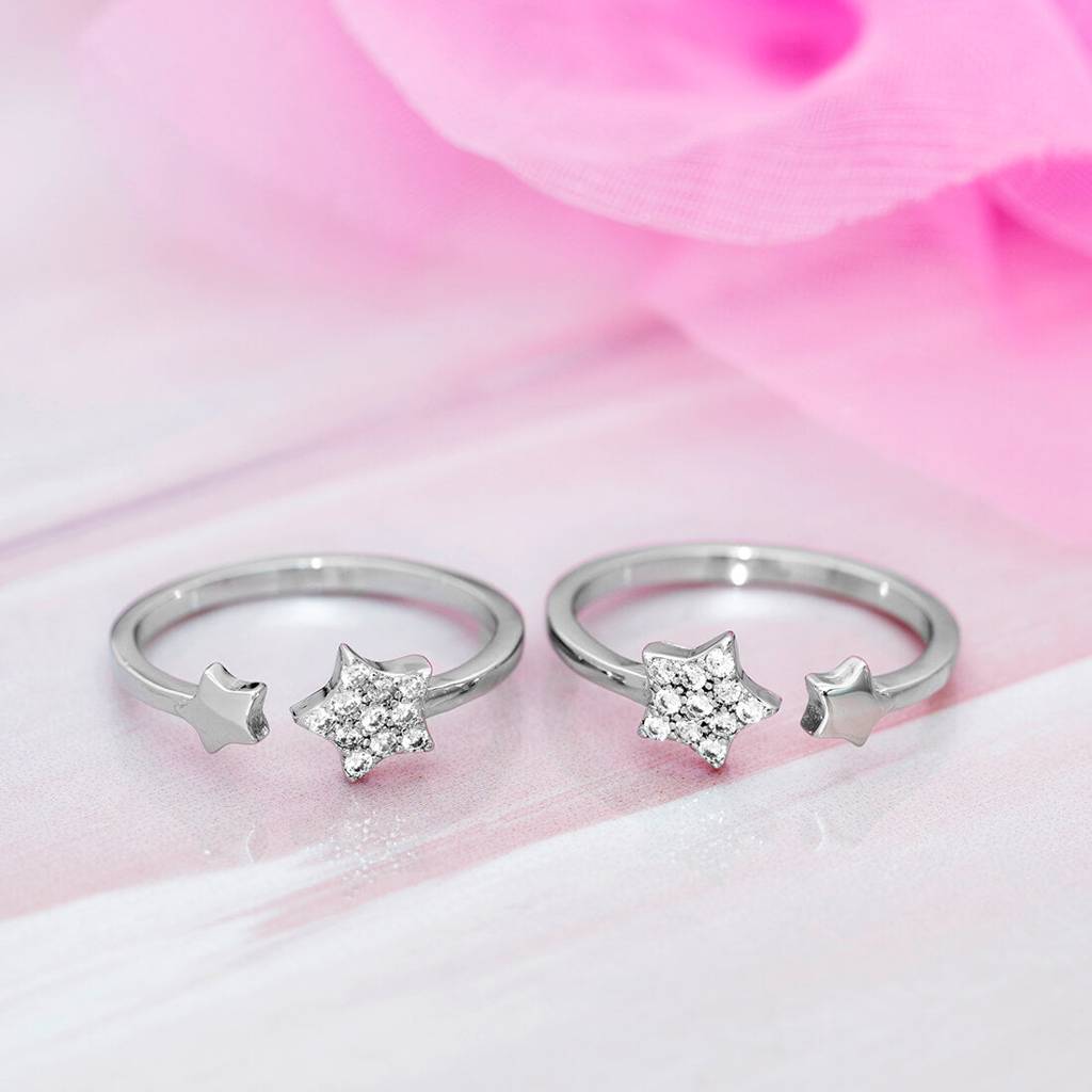 You Are The Star 925 Silver Toe Ring : TOE-10026
