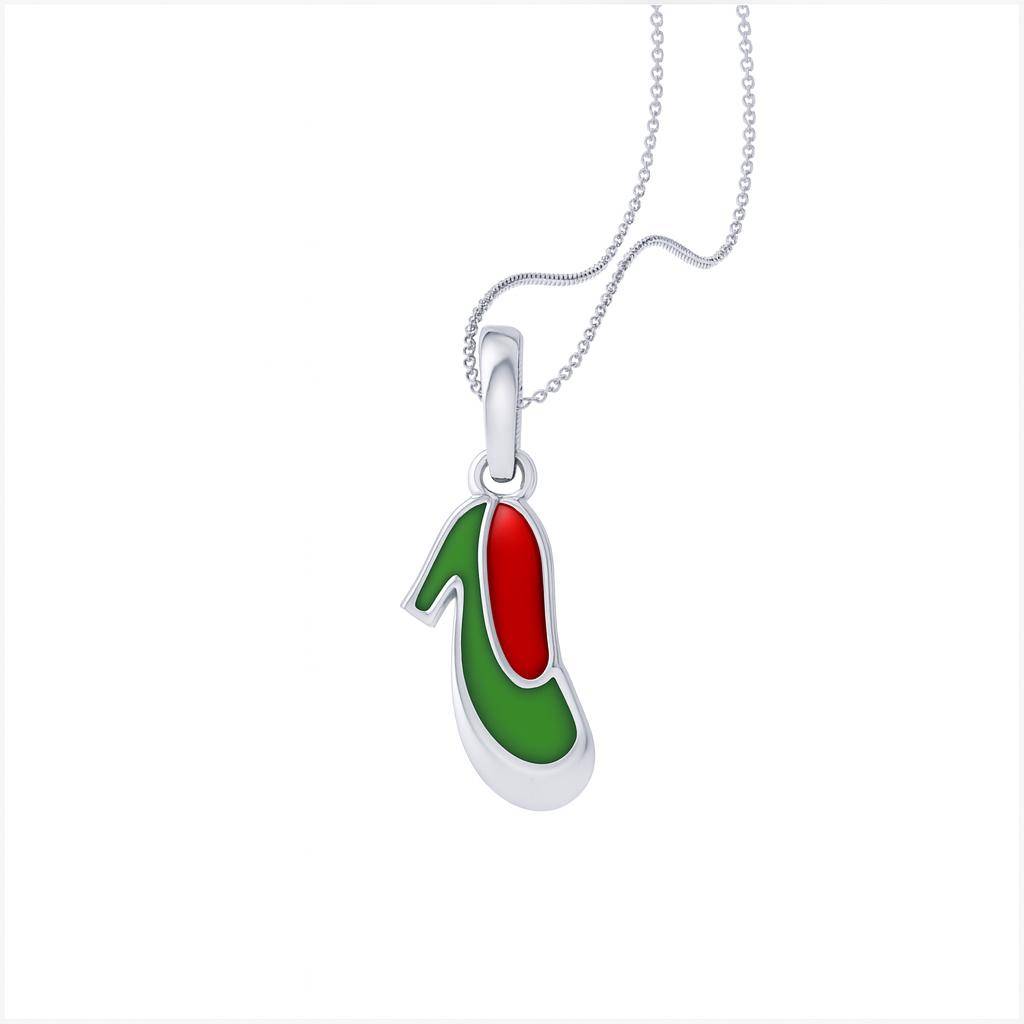 925 Pure Silver Footwear Chain Pendant : CP1090