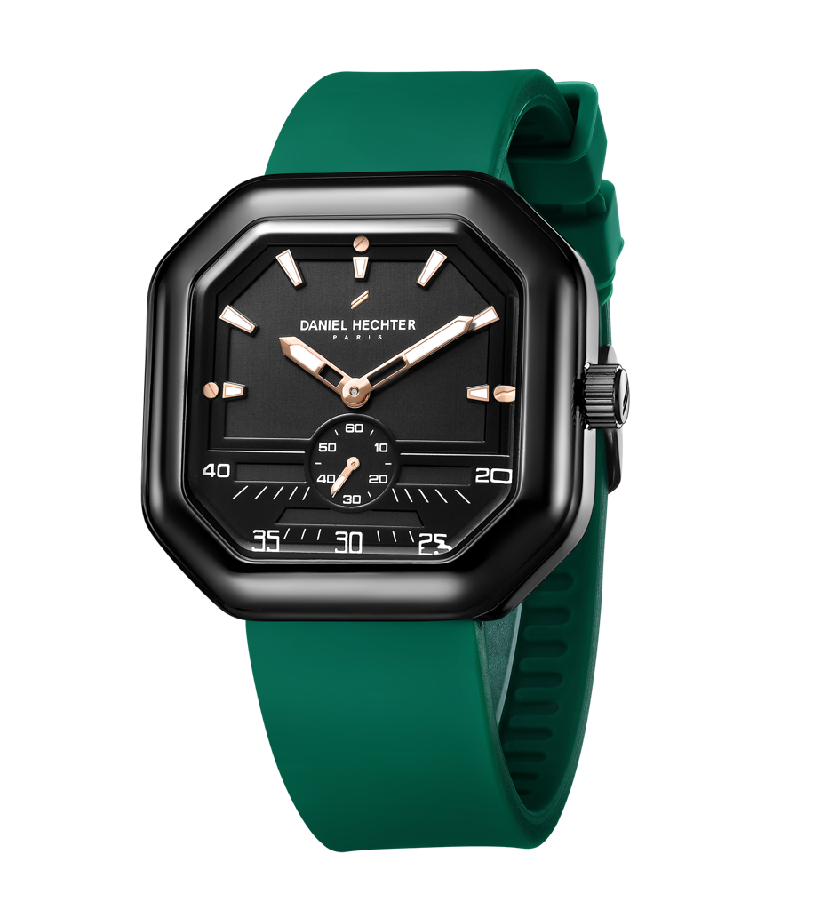 Daniel Hechter Paris Pleyel Collection Fashion Watch For Men– Modern Octagon Dial With Sub-Dial And Comfortable S : DHM1021-03