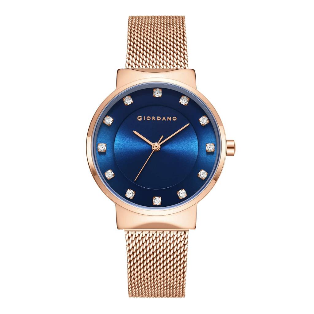 Analog Stylish Watch Or Women | Water Resistant Simple Watch Round Shape With Stainless Steel Case Wrist Watch For  : A2062-44
