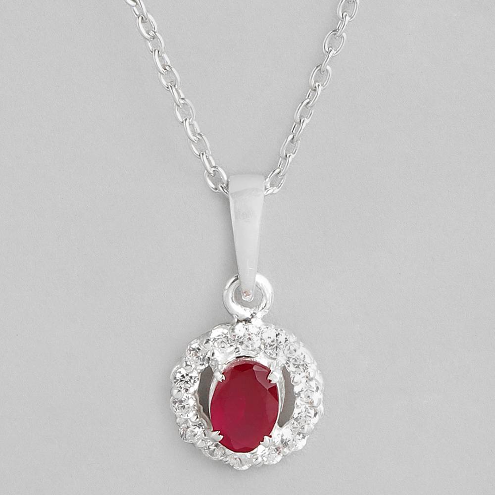 Pink Stone Pendant. : Z125SG003N019