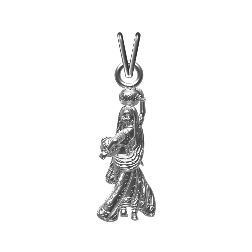 Silver Pure Silver Radha Gift Pendant : ZLGDP-1044