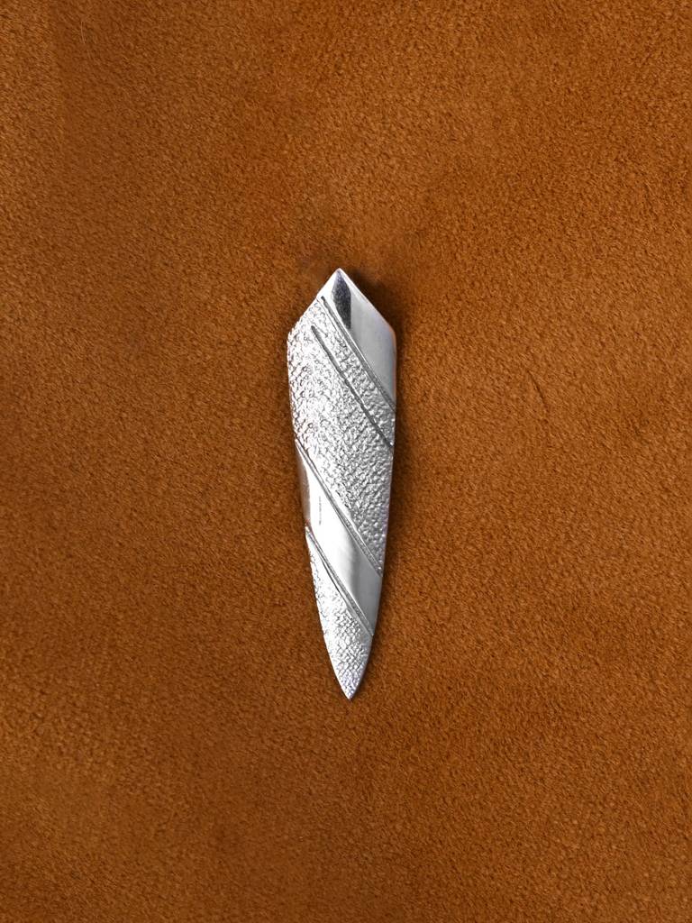 925 Silver Platinum Plated Shield Men Pendant Without Chain Gift For Men & Boys : CSMNP3_NOCHAIN