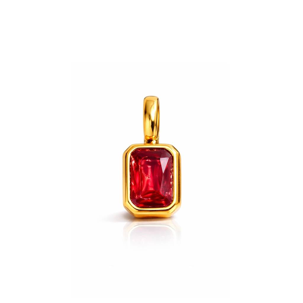 18K Gold-Plated Stone Pendant : 1009818