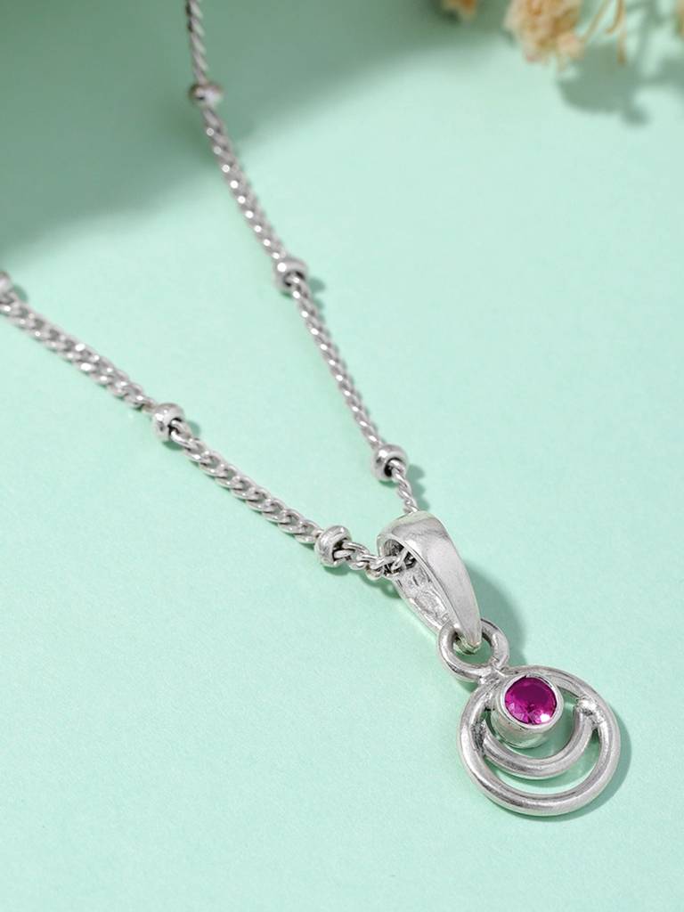 92.5 Silver Spiral Necklace : U100SG005MY003