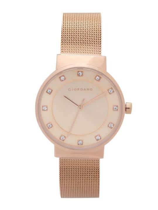 Analog Stylish Watch For Women | Water Resistant Simple And Fashion Watch Round Shape With Stainless Steel Case Wri : A2062-33