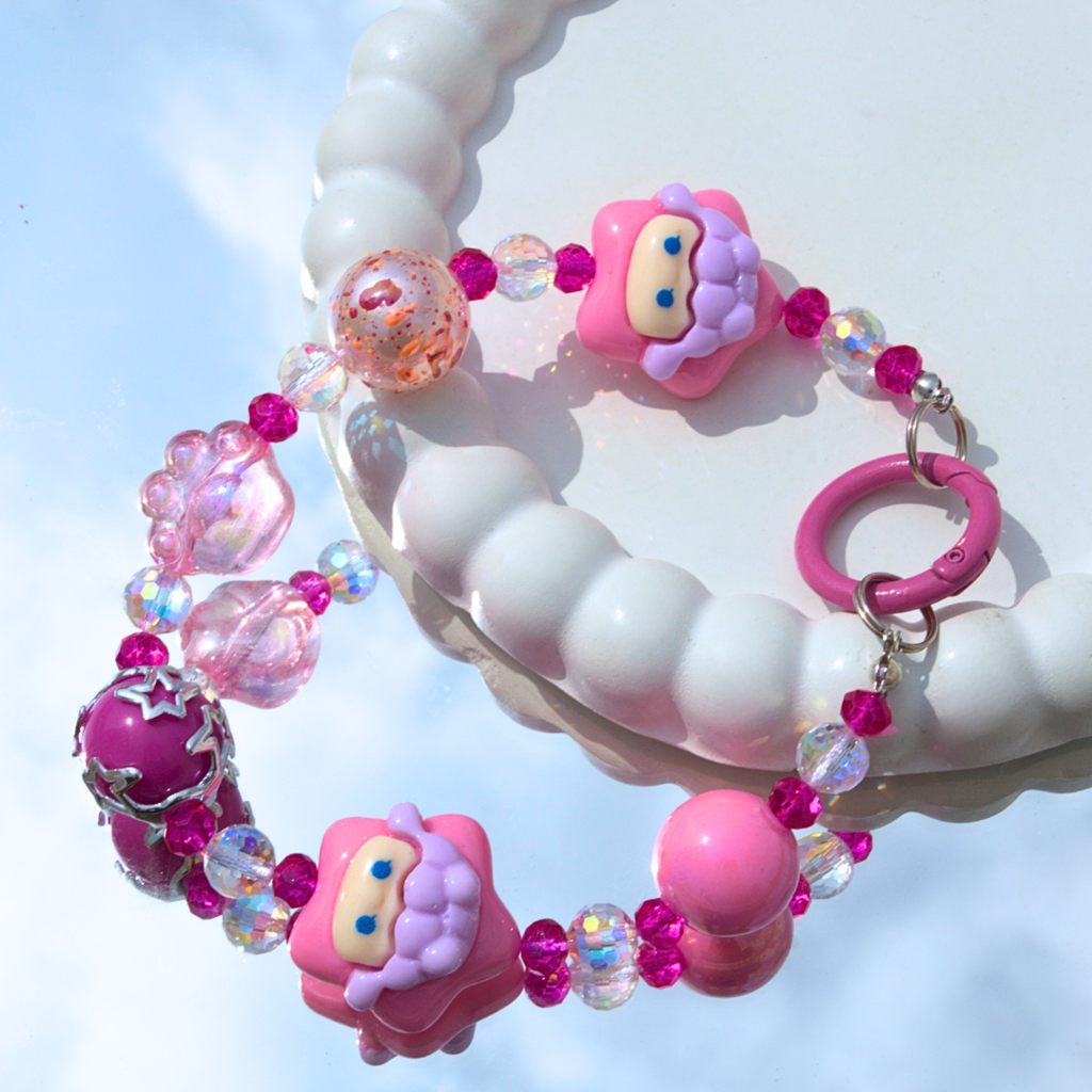 Pink Bubbles Kawaii Korean Phone Charm : PC09