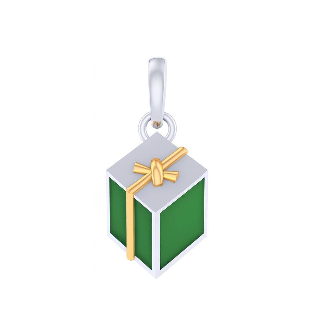 925 Pure Silver Gift Box Pendant : PEN1030