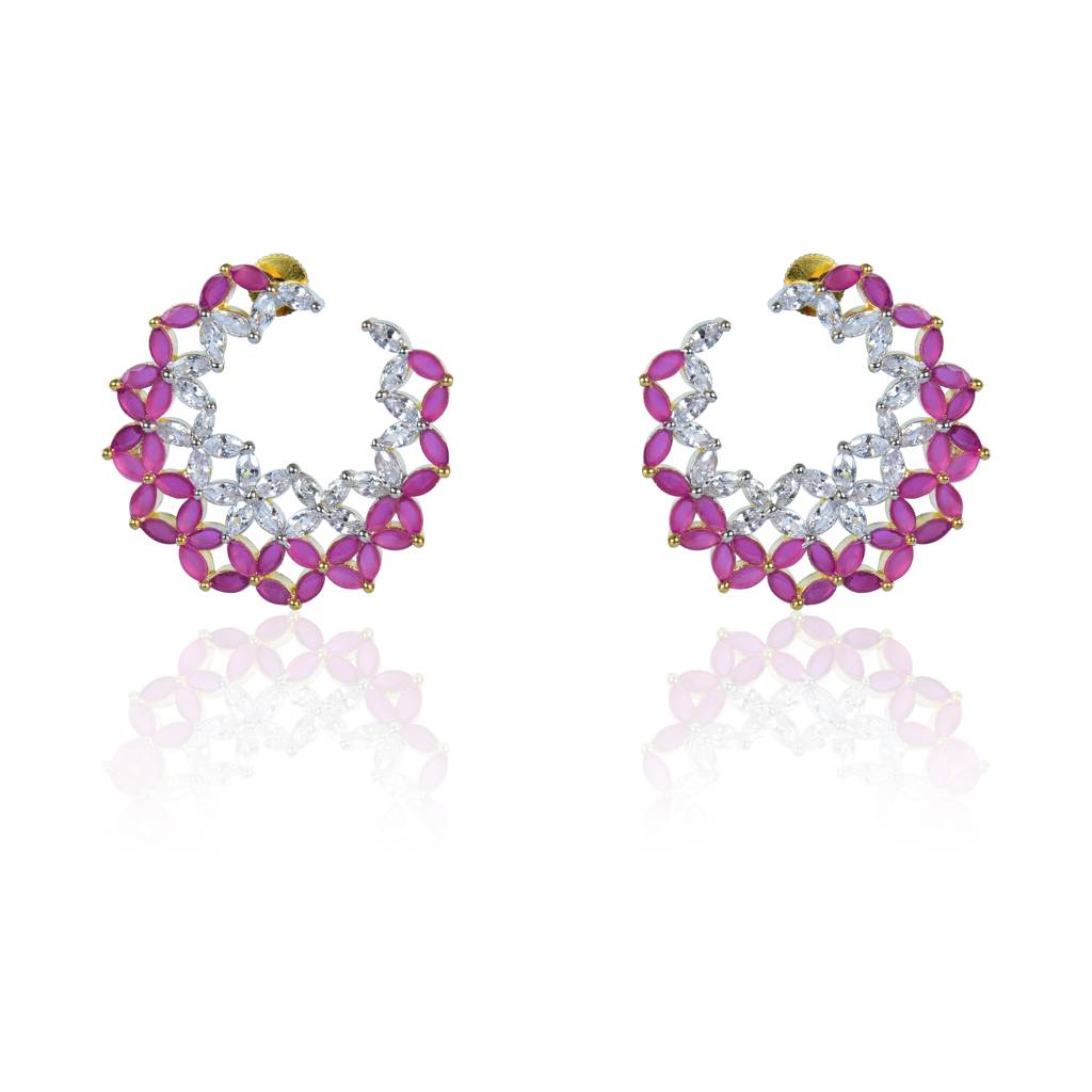 Zirconia Stud Earrings : IE257