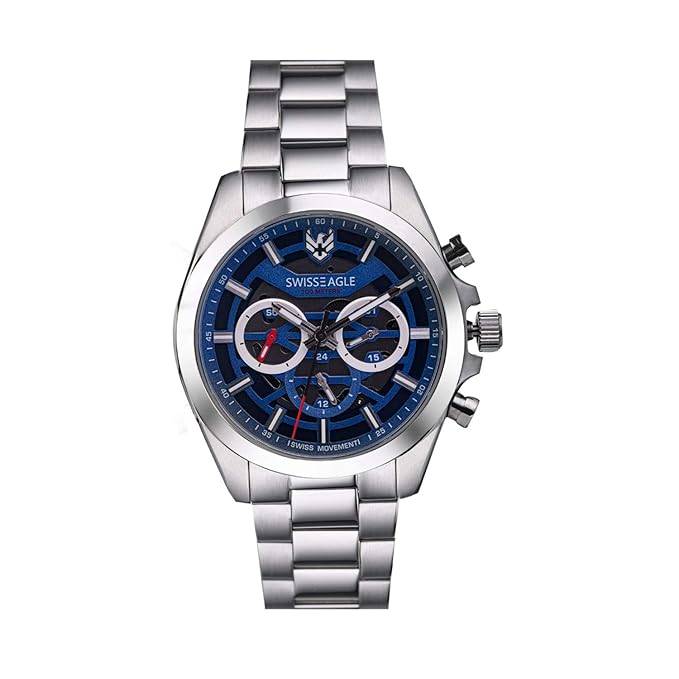Swiss Eagle Men'S Chronograph Swiss Made Movement Watch - Se-9165 : SE-9165-11