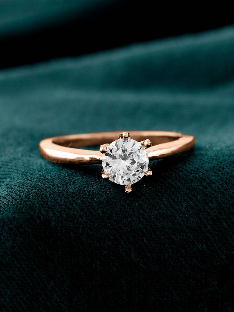 Valentines Day Promise Solitaire Ring : 8905124576832