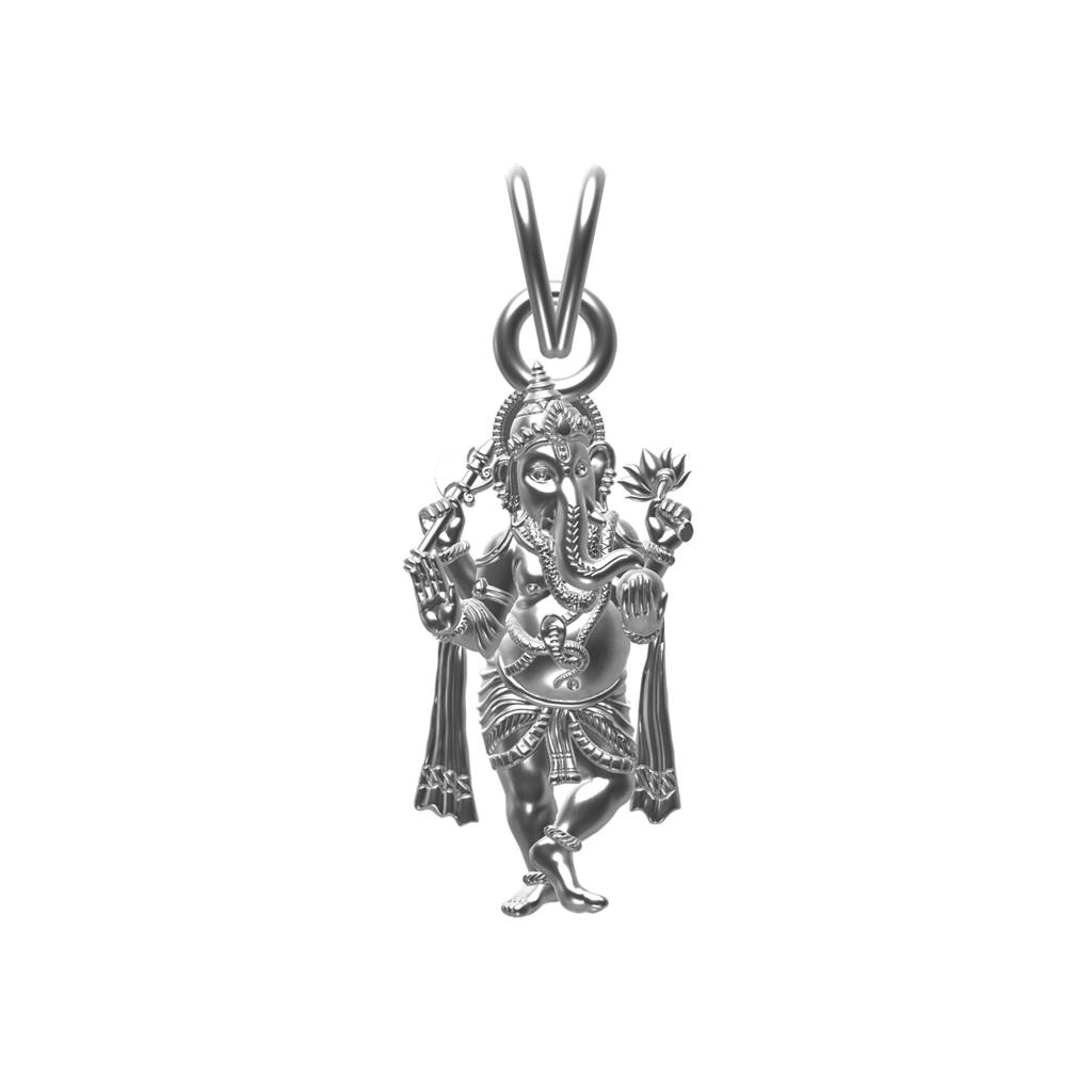 Silver God Ganesh Avtar Pendant : ZLGDP-1004