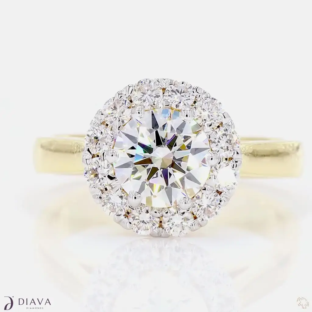Classic Round Halo Ring : ClassicRoundHaloRing