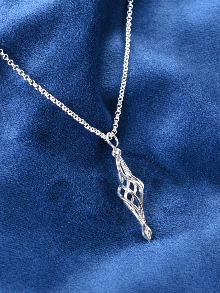 925 Silver Platinum Plated Marzell Men Pendant Necklace With Chain Gift For Men & Boys : CSMNP1