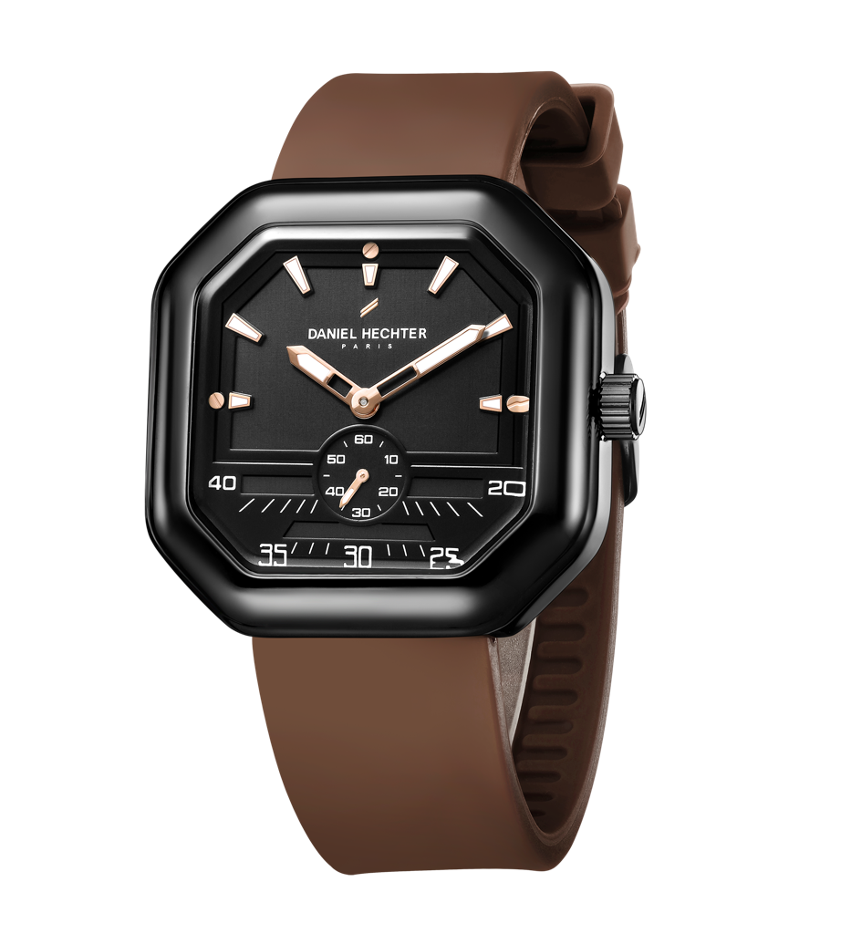 Daniel Hechter Paris Pleyel Collection Fashion Watch For Men– Modern Octagon Dial With Sub-Dial And Comfortable S : DHM1021-02