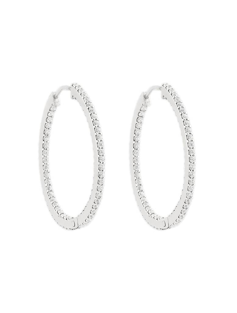 925 Silver Double Studded Chandbali Earrings Earrings