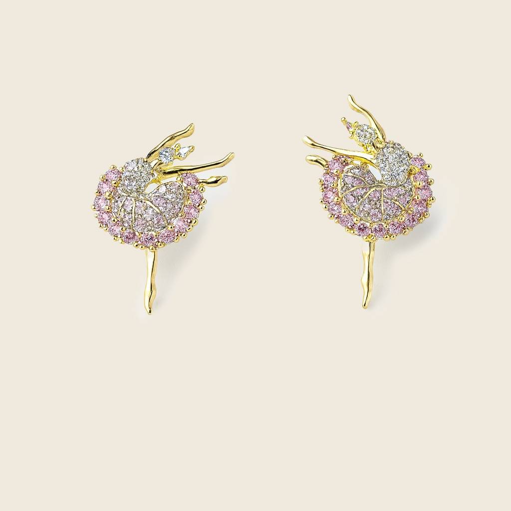 Blue Ballerina Stone Earrings : AN-LJ-PI-0009-DE