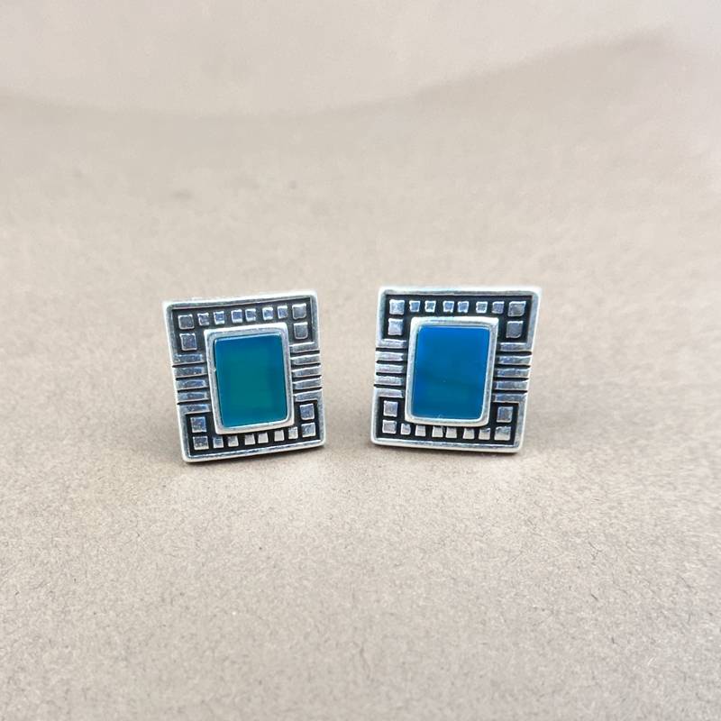 925 Pure Silver Men'S Cufflinks | Engravable Square Cufflinks For Men : CUF1003