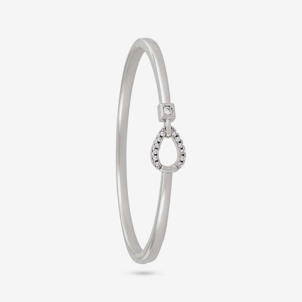 White - Party Wear Zircon Kada - 464466 : 464467