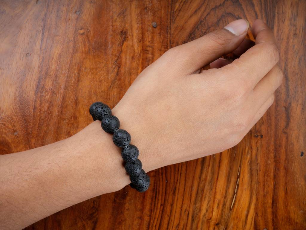 Lava Beads Men Bracelet(12Mm) : BBM48