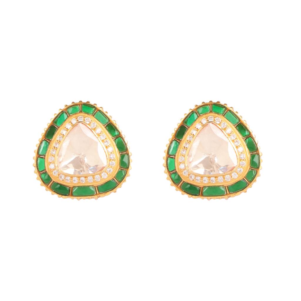 Moissanite Polki Earrings 10 : PJ92
