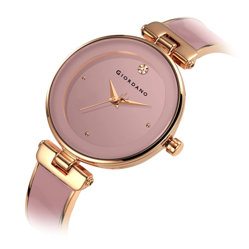 Giordano Designer Analog Watch For Women Â Glossy Round Dial & Bracelet Style Stainless Steel Strap-Gz-60099 : GZ-60099-22