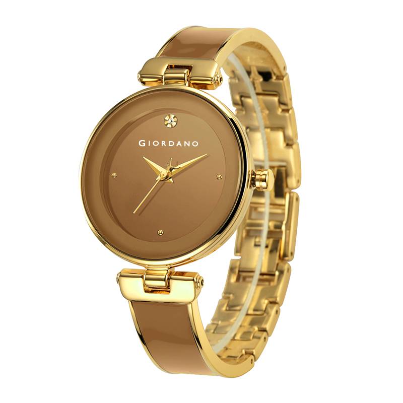 Giordano Designer Analog Watch For Women Â Glossy Round Dial & Bracelet Style Stainless Steel Strap-Gz-60099 : GZ-60099-33