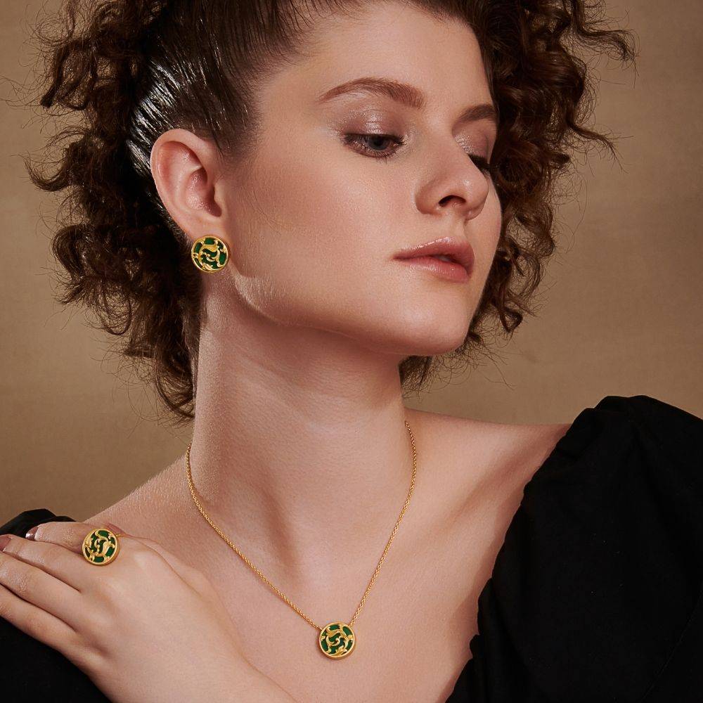 Rocialle Disc Necklace