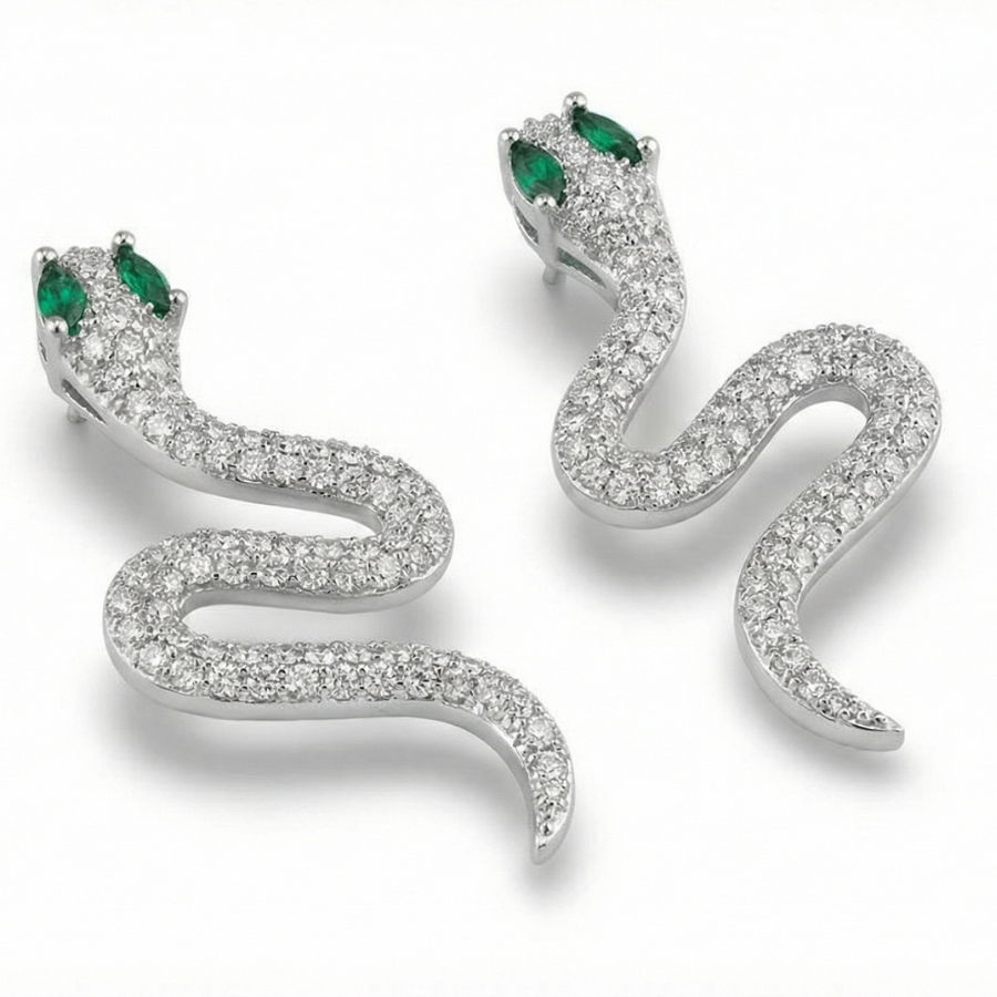 Snake Winding Pendant Necklace For Women – Elegant Coiled Snake Design With Sleek Modern Finish | Premium Stateme : 8318526969