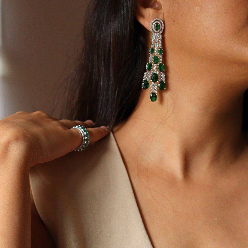 Green Buds Earrings : BJER0119