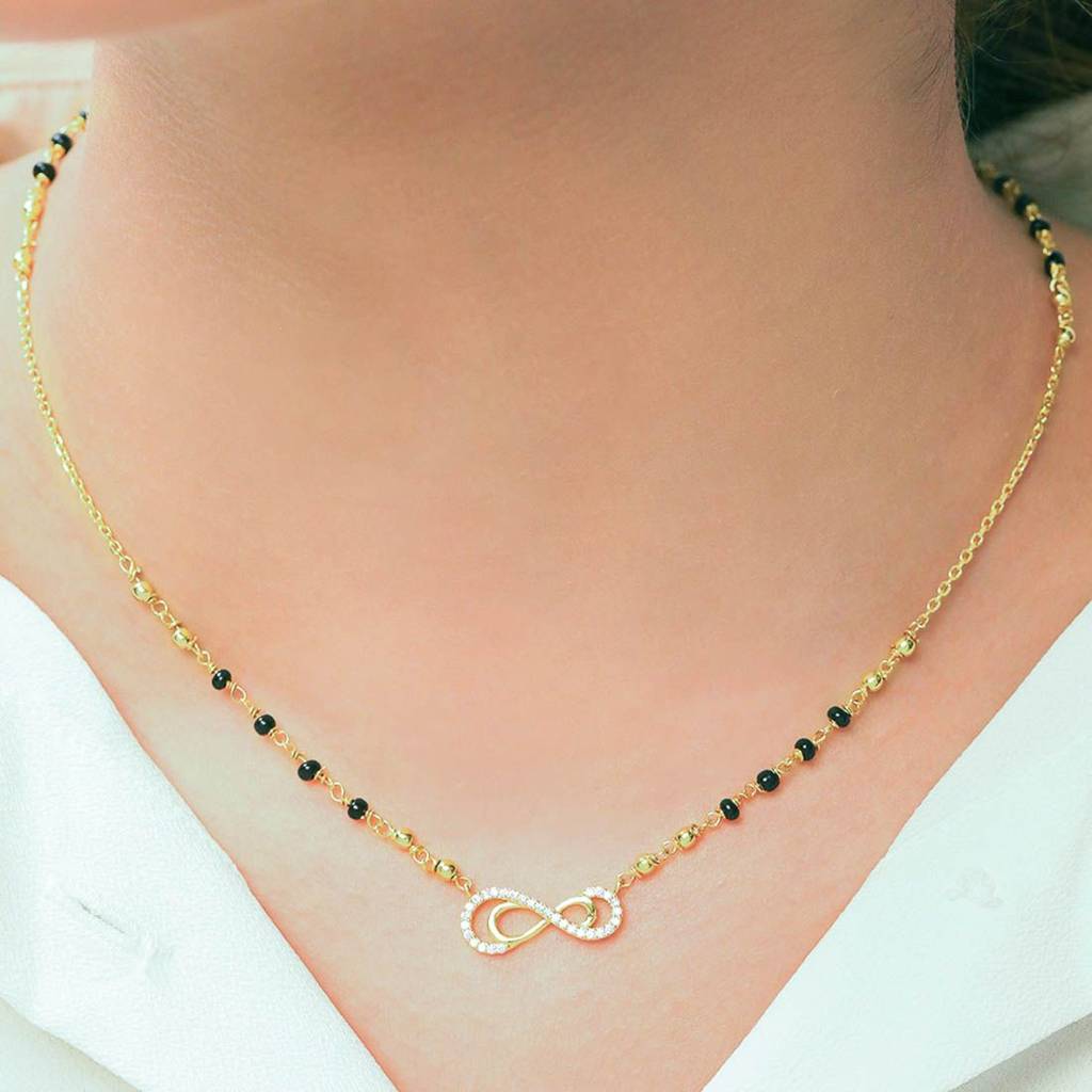 Shimmering Charisma Gold Plated 925 Sterling Silver Mangalsutra : MGS-10027