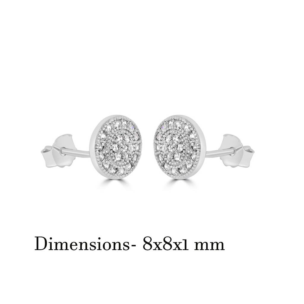 925 Pure Silver Classy Studs-Twp1081 : TWP1081