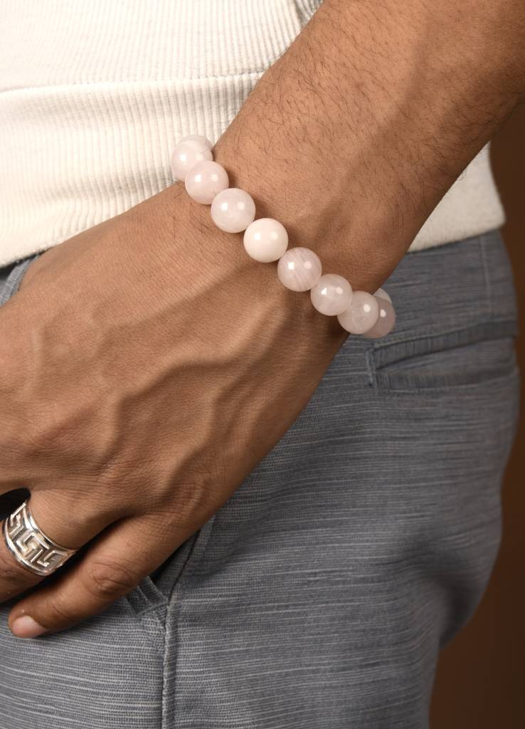 Rose Quartz Natural Gemstone Bracelet : BBM27