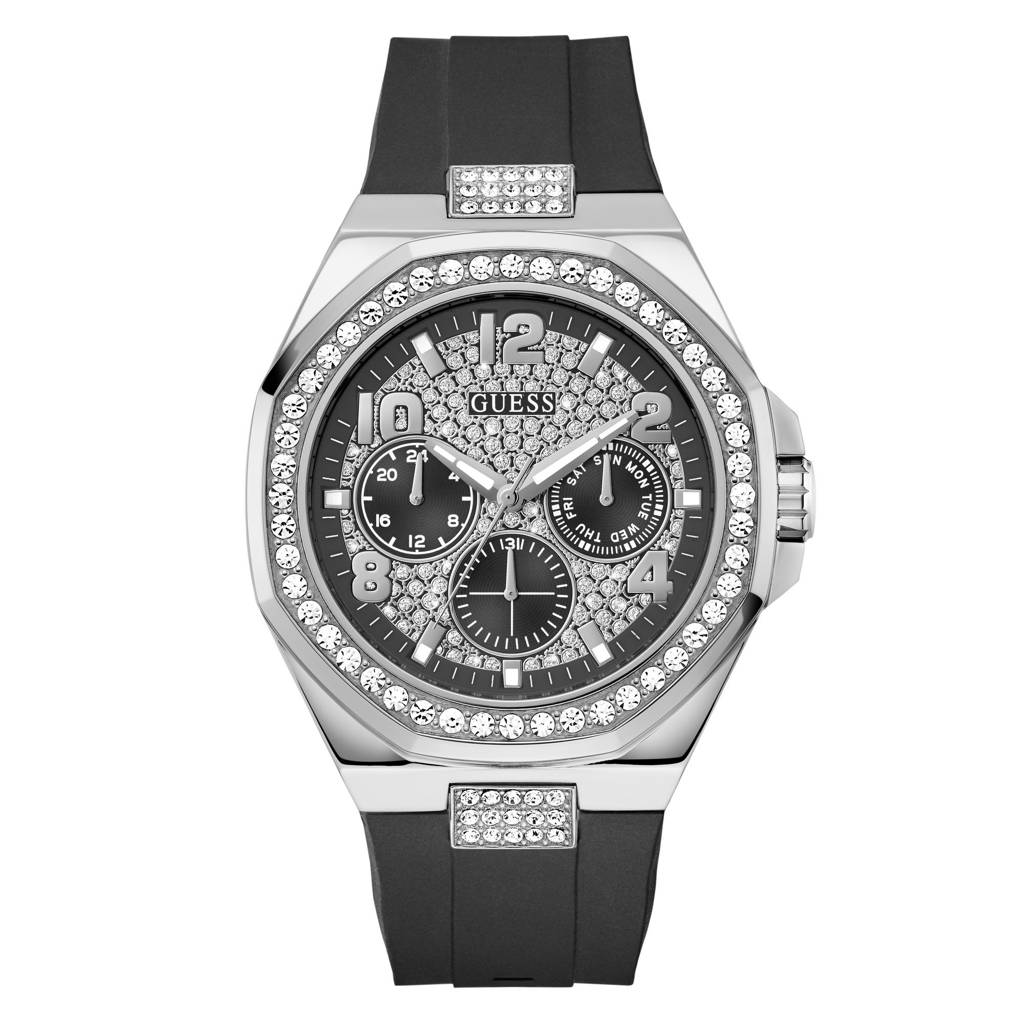 Guess Round 46Mm Black Dial Analog Men Watch - Gw1002G1 : GW1002G1