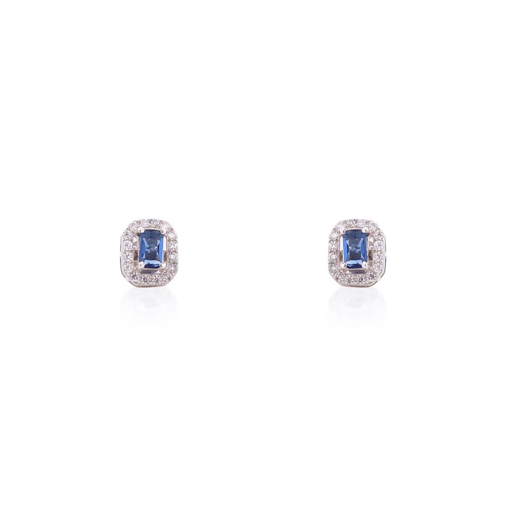 Iski Uski 925 Sterling Silver Shivi Sapphire Drop Earrings
