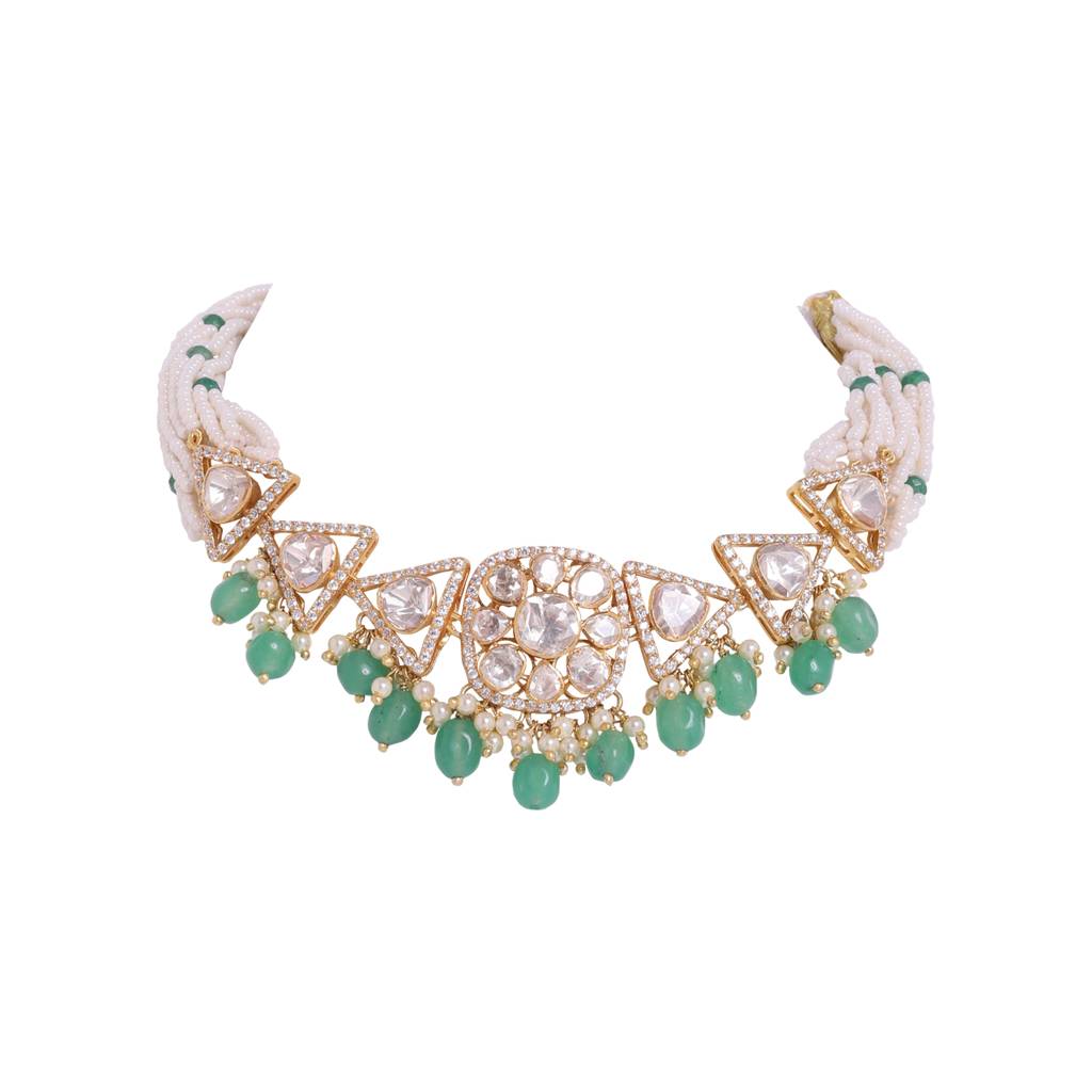 Moissanite Polki Necklace 2 : PJ111