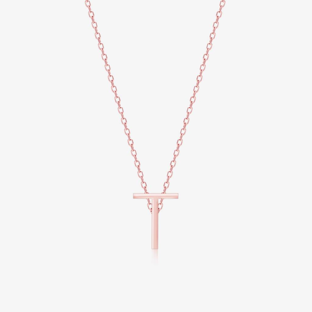 Timeless T Initial Necklace : JIN213
