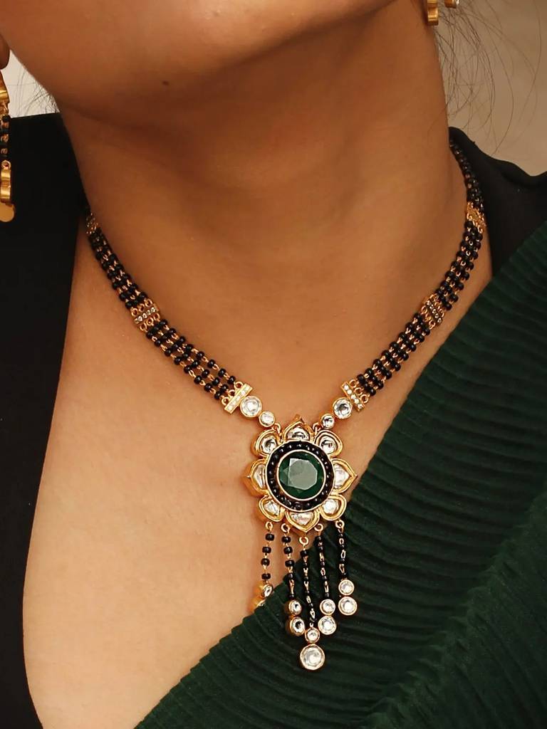 Majestic Silver Mangalsutra Necklace : U080SG037N0261