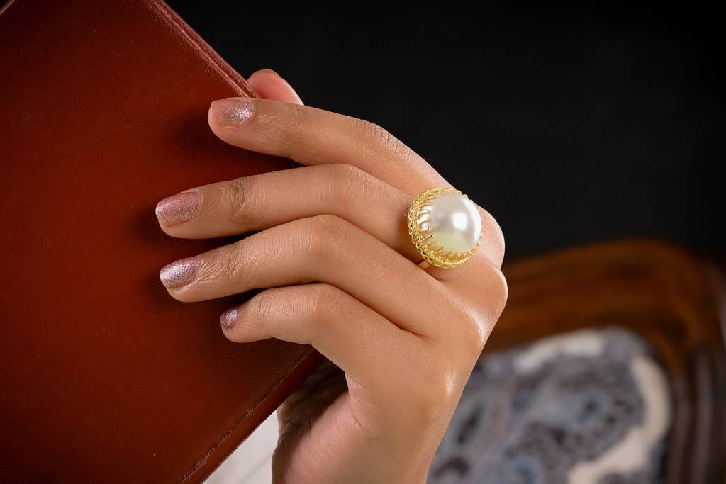 Victorian Pearl Ring : PRMBR02