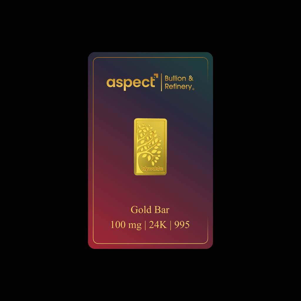 100 Mg Gold Bar 24Kt (995) : ABMGGB01KALP995