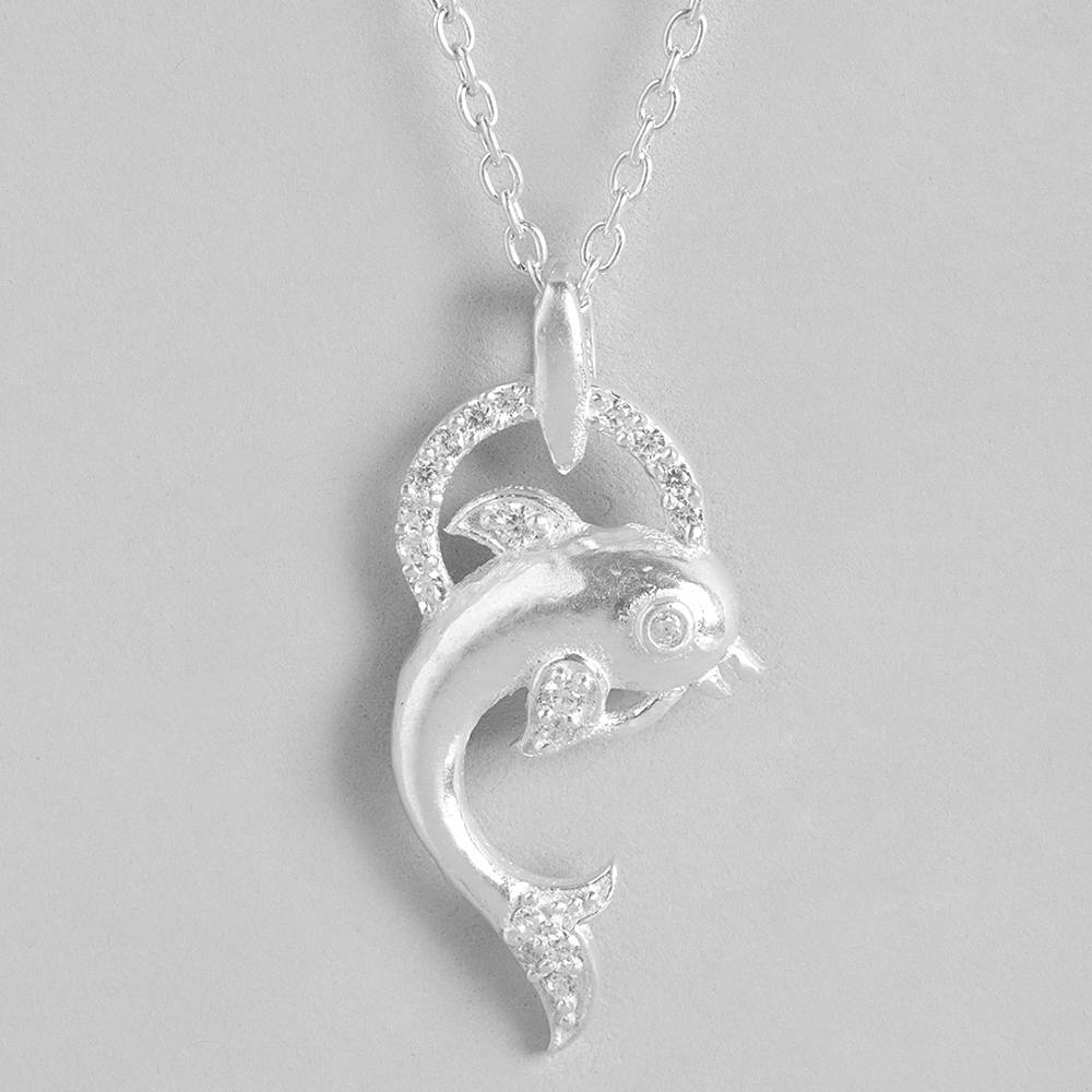 Silver Pisces Fish Pendant : Silver Pisces Fish Pendant : Z125SG002N053