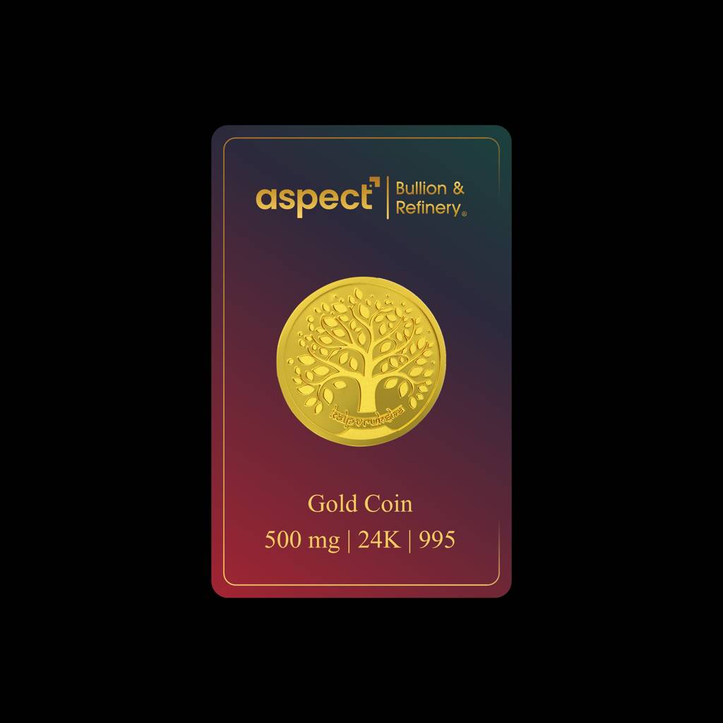 500 Mg Gold Coin 24Kt (995) : ABMGGC05KALP995