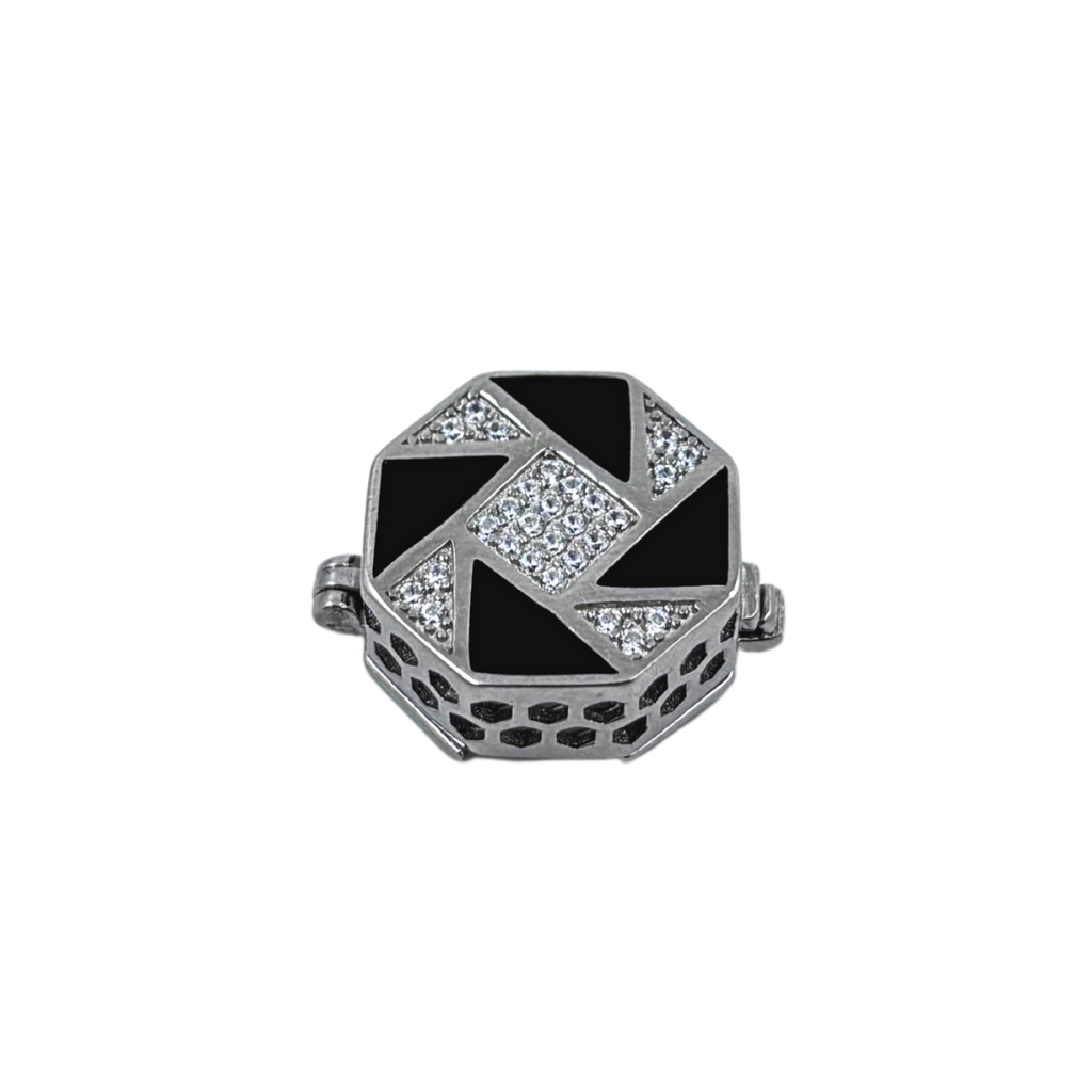 Silver Hexa Button Cover : SS219